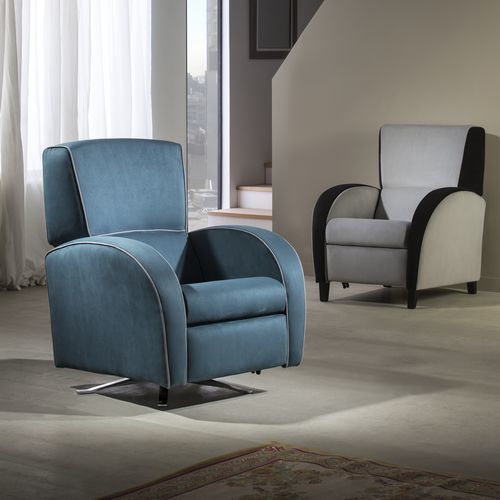 Fauteuil relax contemporain - Portofino - Raga - en cuir / en tissu / en simili cuir