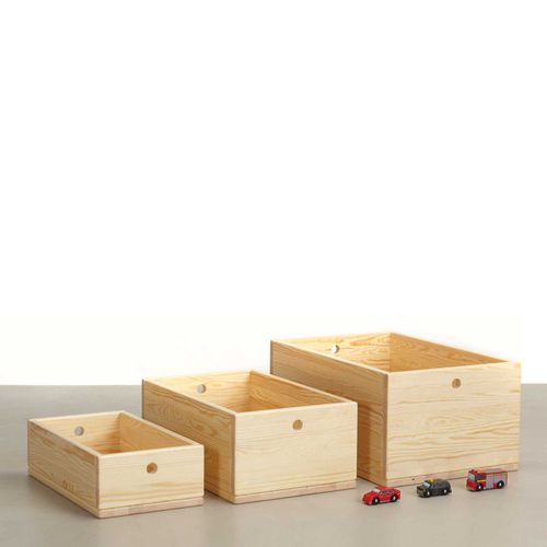 Coffre à jouets en bois - ALBERA LLAR - Ergokids