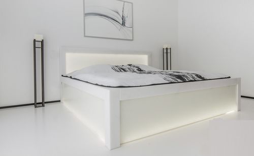 Lit double - Luis Design - contemporain / avec tête de lit / sur mesure