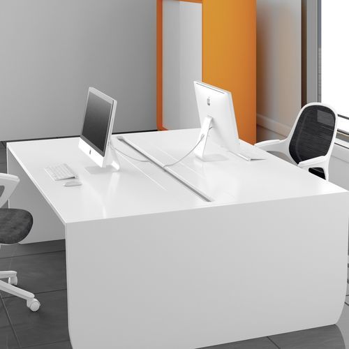Bureau pour open space - FERCIA - sur roulettes / pour 2 personnes / contemporain