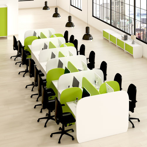 Bureau pour open space - CALL CENTER - FERCIA - sur pied / pour 2 personnes / de 2 à 4 personnes