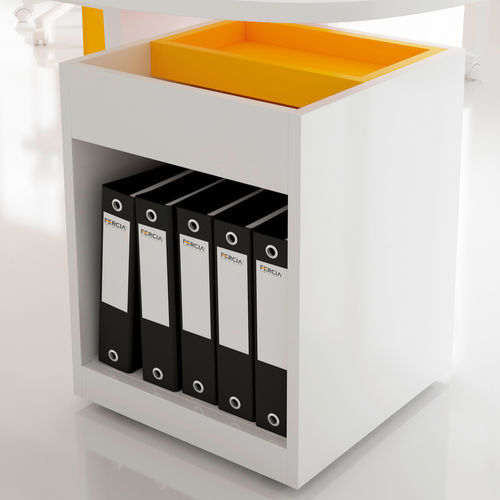 Caisson de bureau en mélaminé - BLOCK - FERCIA - à 1 tiroir / à 2 tiroirs / à roulettes