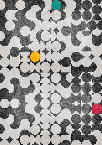 Tapis contemporain - YARSA - Rug's Society - à motif / en laine / en soie