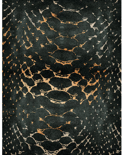 Tapis contemporain - META - Rug's Society - à motif peau de bête / en laine / en soie