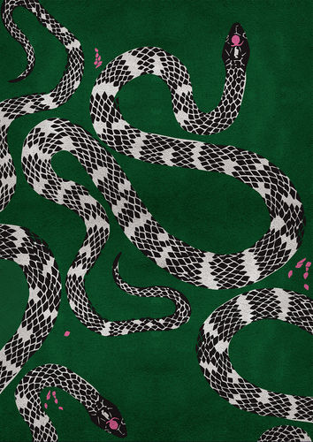 Tapis contemporain - SNAKE - Rug's Society - à motif / en laine / en soie