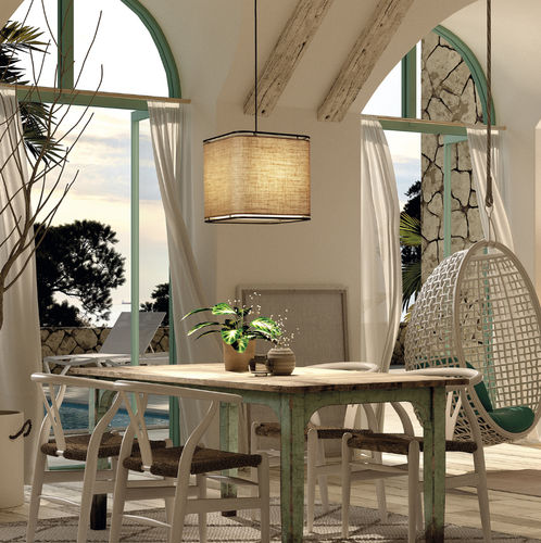 Suspension - AKIRO - Novolux Lighting - en acier / en parchemin / contemporaine