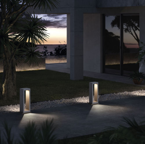 Lampe de sol - STONE - Novolux Lighting - en béton / contemporaine / d'extérieur