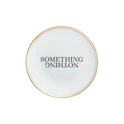 Assiette ronde - SOMETHING NOTHING - BITOSSI HOME - en céramique / à usage domestique / à motif