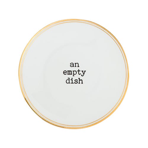 Assiette ronde - AN EMPTY DISH - BITOSSI HOME - en céramique / professionnelle / à motif