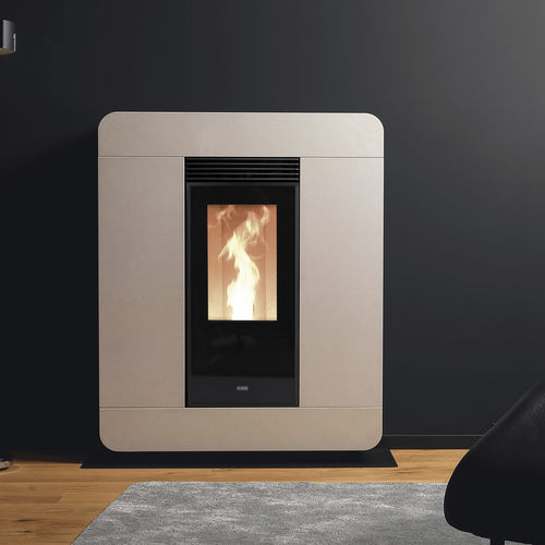 Poêle à granulés - DIVA AIR - Klover - 5 kW - 10 kW / à poser / contemporain