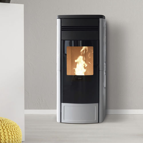Poêle chaudière à granulés - STYLE 120 PLUS - Klover - 10 kW - 20 kW / à poser / contemporain