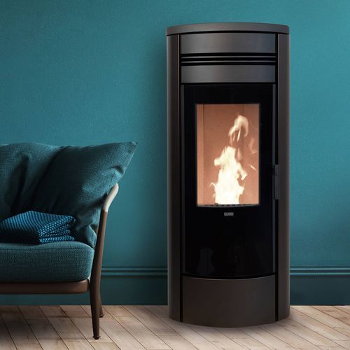 Poêle chaudière à granulés - STYLE 140 - Klover - 10 kW - 20 kW / à poser / contemporain