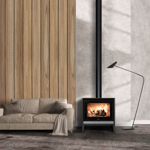 Poêle à bois - VENUS CLASSIC - Klover - 5 kW - 10 kW / à poser / contemporain