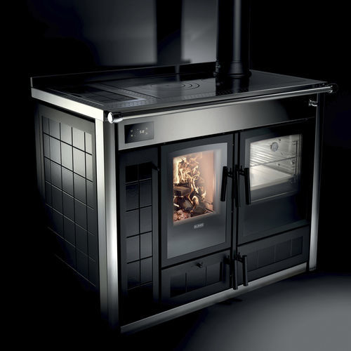Cuisinière à bois - ALTEA 110 - Klover - 1 foyer / 1 four / à nettoyage manuel