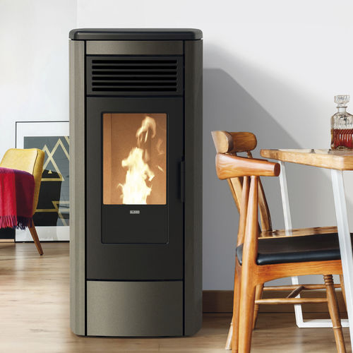 Poêle chaudière à granulés - THERMOAURA - Klover - 10 kW - 20 kW / 0 - 5 kW / à poser