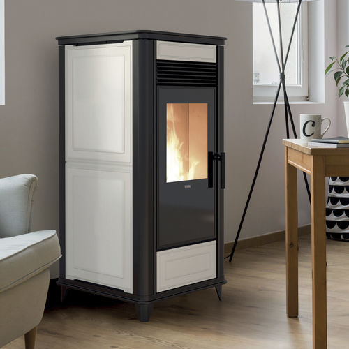 Poêle chaudière à granulés - THERMOCLASS - Klover - 10 kW - 20 kW / à poser / contemporain