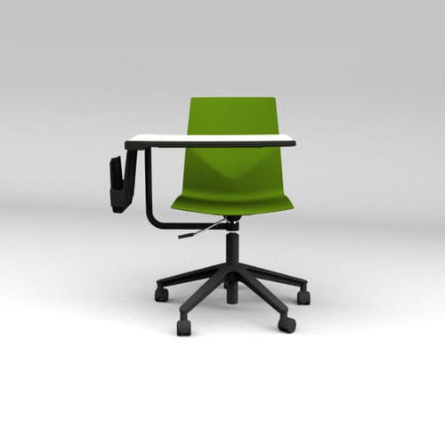 Chaise de conférence ergonomique - FOUR® CAST2 WHEELER - Ocee Design - à tablette / réglable / à roulettes