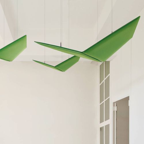 Baffle acoustique en acier - V-FLAP - Ocee Design - suspendu / décoratif