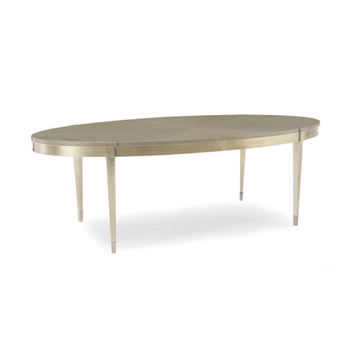 Table à manger classique - A HOUSE FAVORITE - CARACOLE - en érable / avec piètement en érable / avec piètement en métal laqué