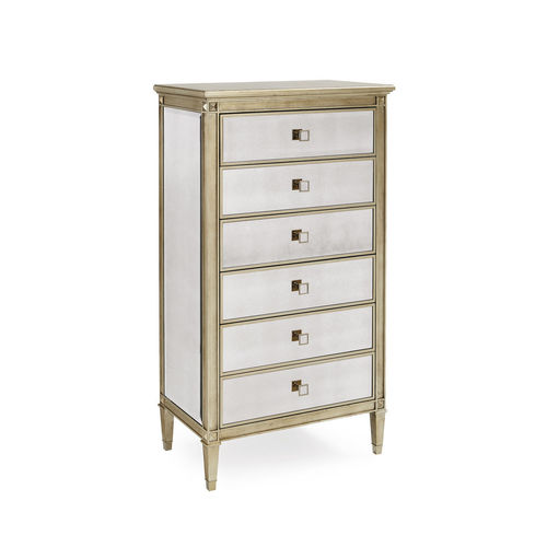Chiffonnier classique - BEAUTY-FULL - CARACOLE - en bois / en verre / en métal laqué