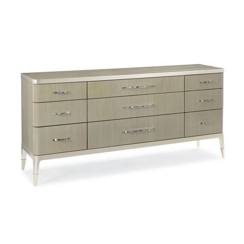 Commode contemporaine - ALL DRESSED UP - CARACOLE - en bois laqué / rectangulaire / avec tiroir