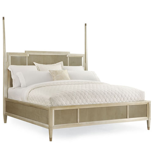 Lit queen size - AFTER HOURS - CARACOLE - classique / avec tête de lit / en placage de bois
