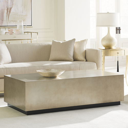 Table basse contemporaine - COCKTAIL COUTURE - CARACOLE - en bois / avec piètement en bois / rectangulaire