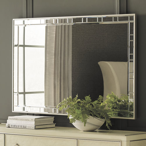 Miroir mural - ALL EYES ON - CARACOLE - classique / rectangulaire / en bois