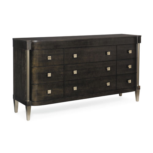 Commode contemporaine - DRAMATIC PRESENCE - CARACOLE - en érable / avec tiroir / 9 tiroirs