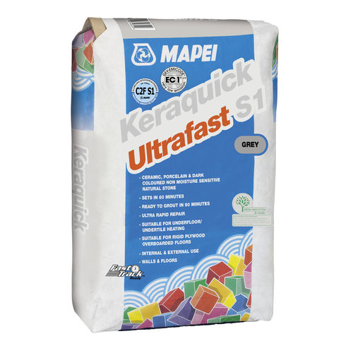 Mortier-colle de scellement - KERAQUICK ULTRAFAST S1 - MAPEI GB - pour carrelage / de ciment / à prise rapide