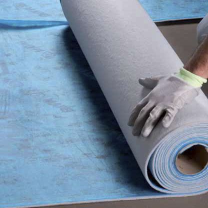 Sous-couche d'absorption acoustique en panneau - MAPESILENT - MAPEI GB - en rouleau / en bitume / en polyester