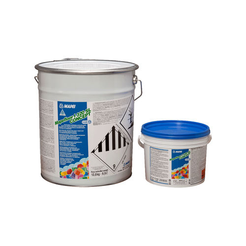 Enduit de finition - MAPEFLOOR I 320 SL CONCEPT - MAPEI GB - de lissage / de sol / époxy