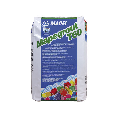 Mortier de réparation - MAPEGROUT T60 - MAPEI GB - pour béton / hydraulique / de ciment