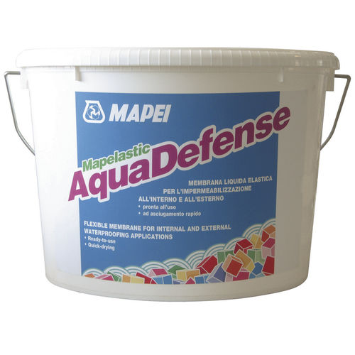 Système d'étanchéité liquide SEL pour balcon - MAPELASTIC AQUADEFENSE - MAPEI GB - pour douche / synthétique / flexible