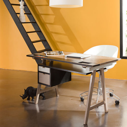 Bureau sur pied - ARCHITECT - Michel Ferrand - contemporain / en bois / droit