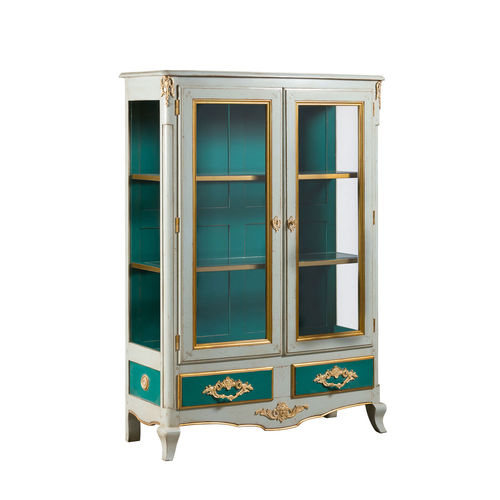 Vitrine de style - ELYSEE - Michel Ferrand - en verre / en bois / avec tiroirs
