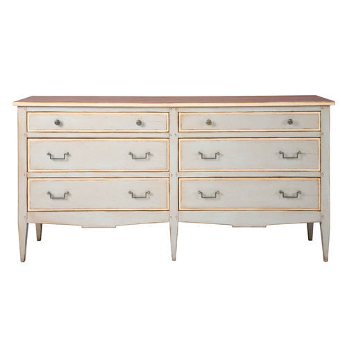 Commode classique - MASSONNIERE - Michel Ferrand - en bois / rectangulaire / 6 tiroirs