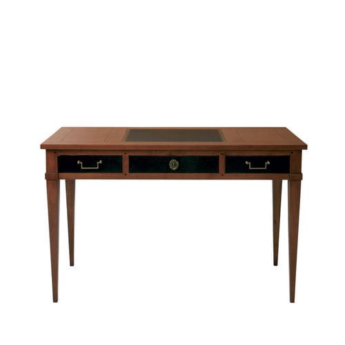 Meuble secrétaire classique - DIRECTOIRE - Michel Ferrand - en bois / en cuir / 3 tiroirs