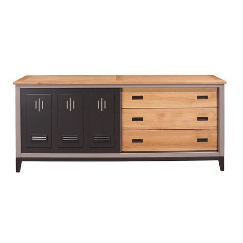 Buffet classique - EDISON - Michel Ferrand - en bois / avec tiroirs / à portes coulissantes