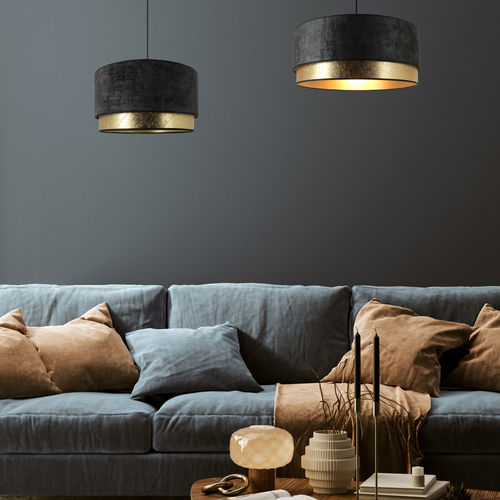 Suspension - BOURBON  - METROPOLIGHT - en velours / en PVC / contemporaine