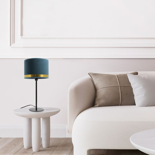 Lampe de chevet - MAX - METROPOLIGHT - en métal / en velours / Art Déco