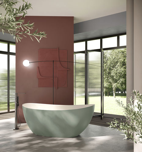 Baignoire ovale - SEVEN - Disenia - à poser / pour habitat / en composite