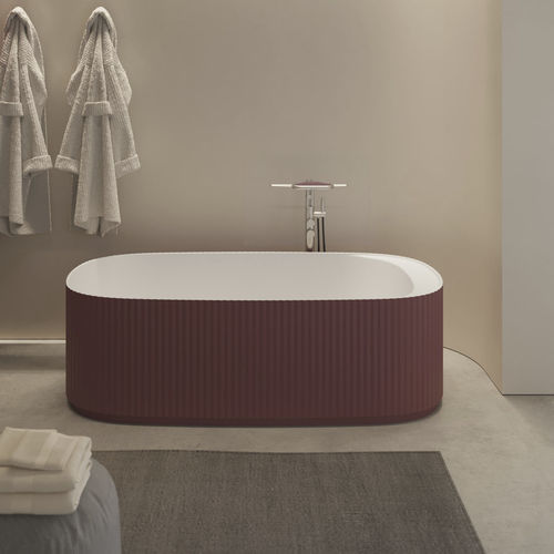 Baignoire ovale - Giove - Disenia - à poser / pour habitat / en CristalPlant®