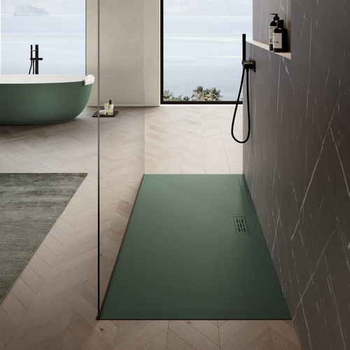 Receveur de douche rectangulaire - TWENTY - Disenia - à fleur de sol / surélevé / en Technogel®