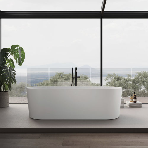 Baignoire ovale - DELUXE - Disenia - à poser / pour habitat / en composite