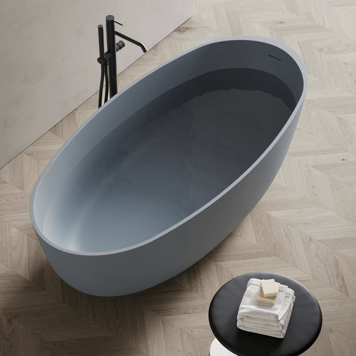 Baignoire ovale - ROUND - Disenia - à poser / pour habitat / en CristalPlant®