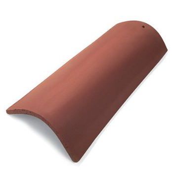Tuile canal - 3/4 - Fornace laterizi Vardanega Isidoro srl - en chapeau / en terre cuite / petit moule
