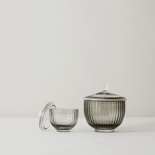 Bonbonnière en verre soufflé - 201183 - LYNGBY PORCELÆN
