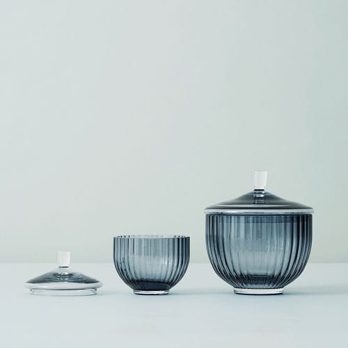 Bonbonnière en verre soufflé - 201187 - LYNGBY PORCELÆN