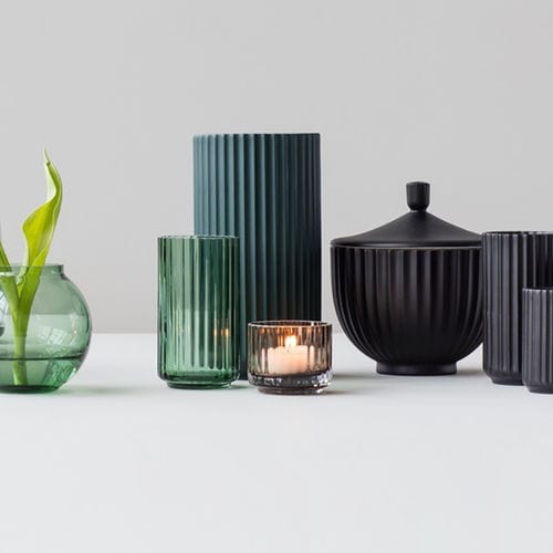 Bougeoir en verre soufflé - 201291 - LYNGBY PORCELÆN
